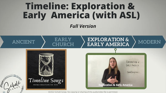 Timeline: Exploration & Early America (ASL)